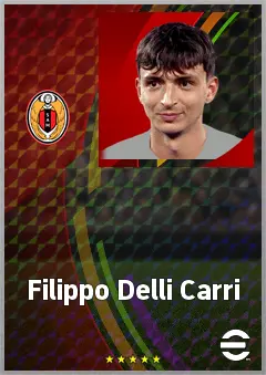 Filippo Delli Carri eFootball 2026 player card, 70 OVR CB