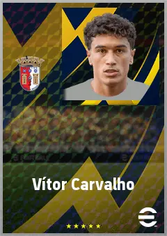 Vítor Carvalho eFootball 2026 player card, 73 OVR DMF