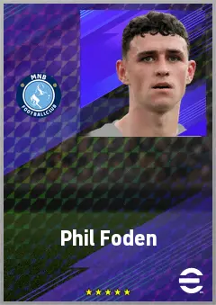 Phil Foden eFootball 2026 player card, 79 OVR AMF