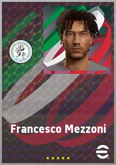 Francesco Mezzoni eFootball 2026 player card, 68 OVR RMF