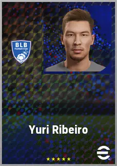 Yuri Ribeiro eFootball 2026 player card, 72 OVR LB