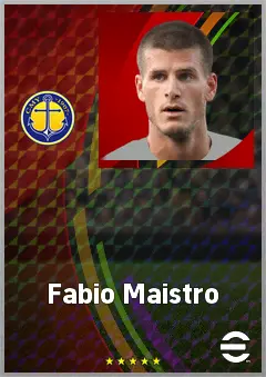 Fabio Maistro eFootball 2026 player card, 69 OVR CMF