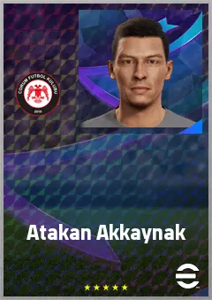 Atakan Akkaynak eFootball 2026 player card, 67 OVR CMF