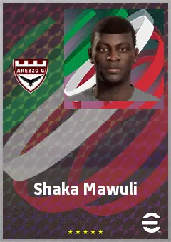 Shaka Mawuli eFootball 2026 player card, 68 OVR CMF