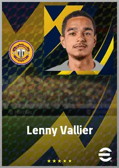 Lenny Vallier eFootball 2026 player card, 67 OVR LB