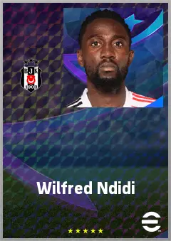 Wilfred Ndidi eFootball 2026 player card, 75 OVR DMF