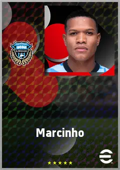 Marcinho eFootball 2026 player card, 71 OVR LWF