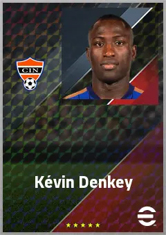 Kévin Denkey eFootball 2026 player card, 76 OVR CF