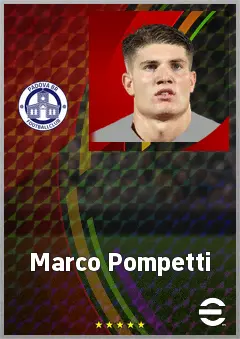 Marco Pompetti eFootball 2026 player card, 70 OVR DMF