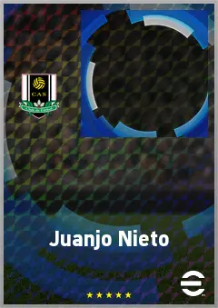 Juanjo Nieto eFootball 2026 player card, 71 OVR RB
