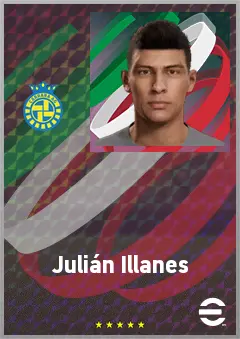 Julián Illanes eFootball 2026 player card, 70 OVR CB