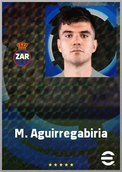 M. Aguirregabiria eFootball 2026 player card, 70 OVR RB