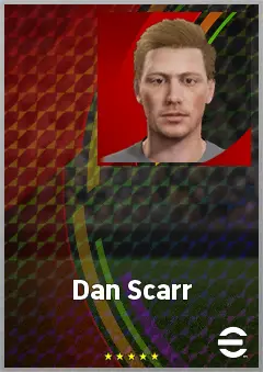 Dan Scarr eFootball 2026 player card, 69 OVR CB