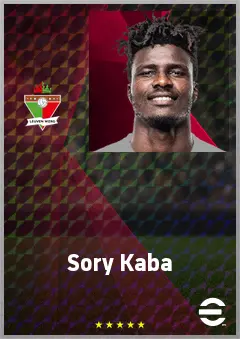Sory Kaba eFootball 2026 player card, 70 OVR CF