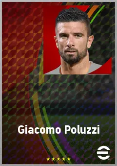 Giacomo Poluzzi eFootball 2026 player card, 69 OVR GK