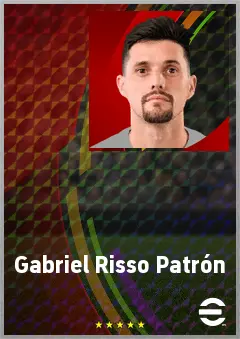 Gabriel Risso Patrón eFootball 2026 player card, 70 OVR LB