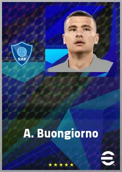 A. Buongiorno eFootball 2026 player card, 77 OVR CB