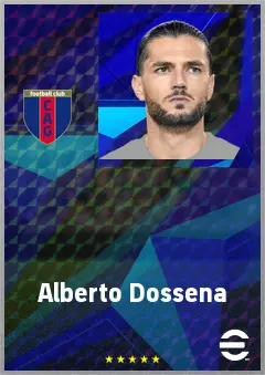 Alberto Dossena eFootball 2026 player card, 74 OVR CB