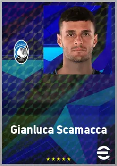 Gianluca Scamacca eFootball 2026 player card, 76 OVR CF