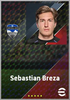 Sebastian Breza eFootball 2026 player card, 69 OVR GK