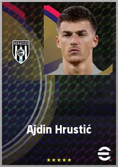 Ajdin Hrustić eFootball 2026 player card, 70 OVR CMF