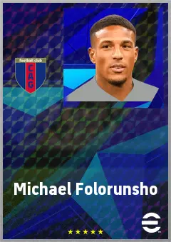 Michael Folorunsho eFootball 2026 player card, 73 OVR CMF