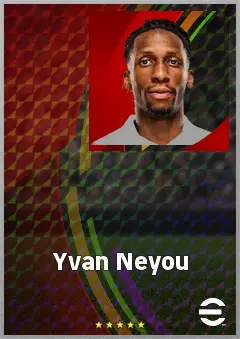 Yvan Neyou eFootball 2026 player card, 72 OVR DMF