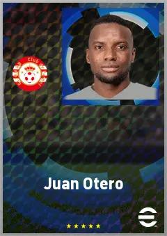 Juan Otero eFootball 2026 player card, 74 OVR CF