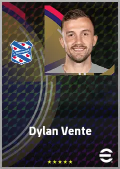 Dylan Vente eFootball 2026 player card, 71 OVR CF