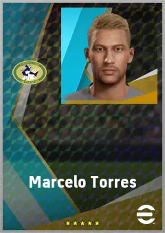 Marcelo Torres eFootball 2026 player card, 74 OVR CF