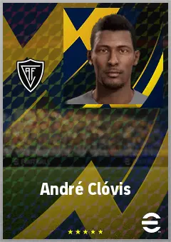 André Clóvis eFootball 2026 player card, 71 OVR CF