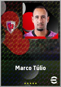 Marco Túlio eFootball 2026 player card, 71 OVR RWF