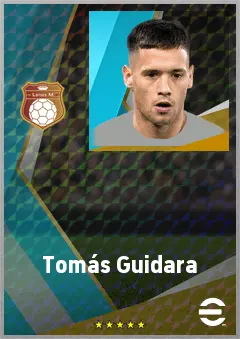 Tomás Guidara eFootball 2026 player card, 72 OVR RB