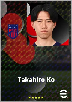 Ko Takahiro eFootball 2026 player card, 69 OVR DMF
