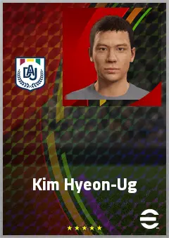 Kim Hyeon-Ug eFootball 2026 player card, 66 OVR RWF