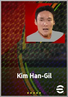 Kim Han-Gil eFootball 2026 player card, 65 OVR RWF