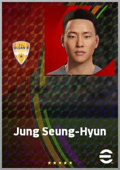 Jung Seung-Hyun eFootball 2026 player card, 69 OVR CB