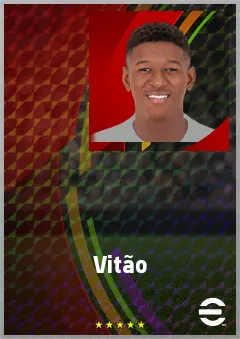 Vitão eFootball 2026 player card, 74 OVR CB