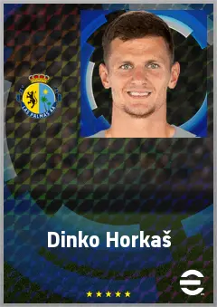 Dinko Horkaš eFootball 2026 player card, 73 OVR GK