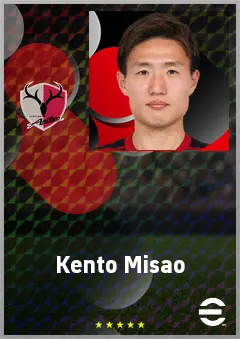 Misao Kento eFootball 2026 player card, 69 OVR DMF