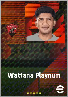 Wattana Playnum eFootball 2026 player card, 65 OVR CB