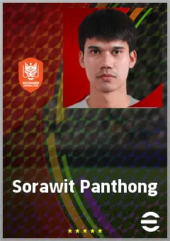Sorawit Panthong eFootball 2026 player card, 66 OVR CMF