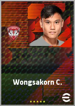 Wongsakorn C. eFootball 2026 player card, 63 OVR CMF