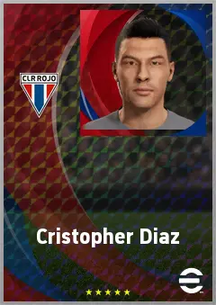 Cristopher Diaz eFootball 2026 player card, 68 OVR RB