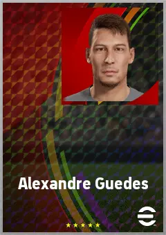 Alexandre Guedes eFootball 2026 player card, 69 OVR CF