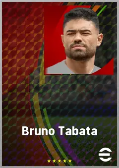 Bruno Tabata eFootball 2026 player card, 72 OVR RWF