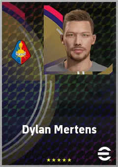 Dylan Mertens eFootball 2026 player card, 63 OVR SS