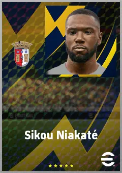 Sikou Niakaté eFootball 2026 player card, 71 OVR CB