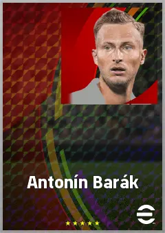 Antonín Barák eFootball 2026 player card, 75 OVR AMF