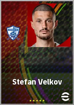 Stefan Velkov eFootball 2026 player card, 69 OVR CB